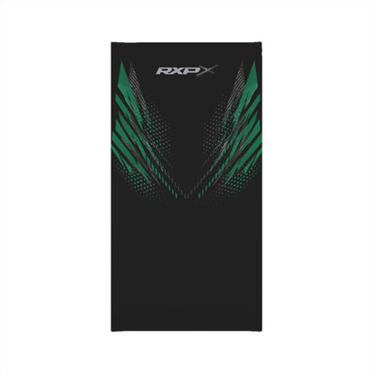 SeaDoo RXPX Racing Neck Gaiter — Apex Racing Green & Carbon Fiber Midweight Face Shield Mask