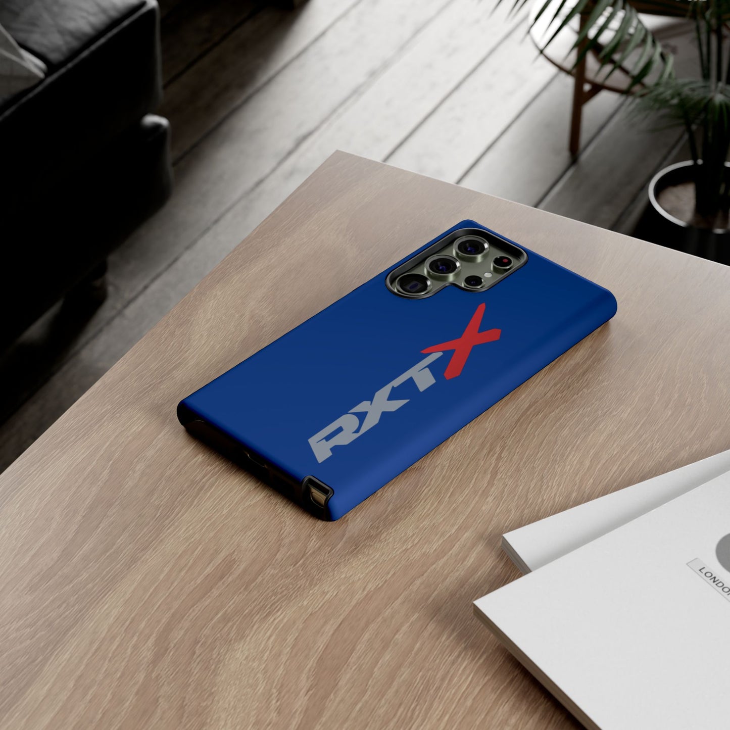 RXTX Tough Phone Case Protective Cover - iPhone Samsung Google Pixel Dark Blue