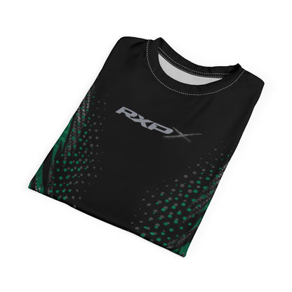 SeaDoo RXPX X-Team Cyber Racing Dri Fit Tee — Apex Racing Green & Carbon Fiber All-Over Print