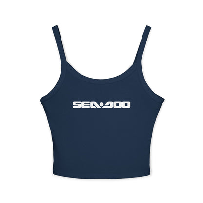 Sea-Doo Sexy 2000 Crop Tank Top — Women’s Spaghetti Strap Graphic Tank