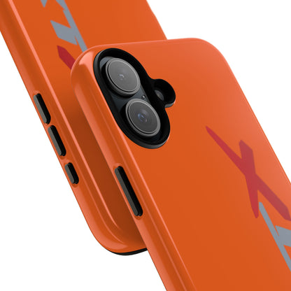 RXTX Tough Phone Case Protective Cover - iPhone Samsung Google Pixel Orange