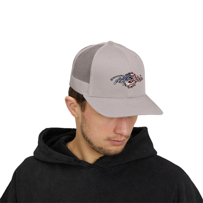 Riptide USA 250 Trucker Cap - American Flag Snapback Hat