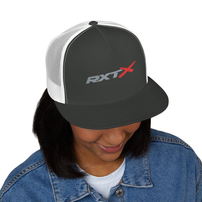 RXTX Embroidered Snap Back Trucker Cap - 5-Panel Mesh Hat
