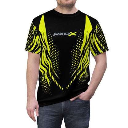 SeaDoo RXPX X-Team Cyber Racing Dri Fit Tee — Manta Green & Black All-Over Print