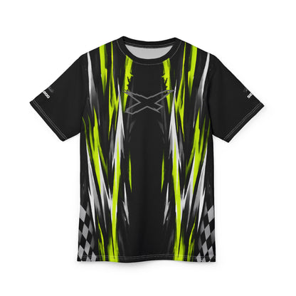 SeaDoo X-Team Racing Graphic Tee — Manta Green & Black All-Over Print