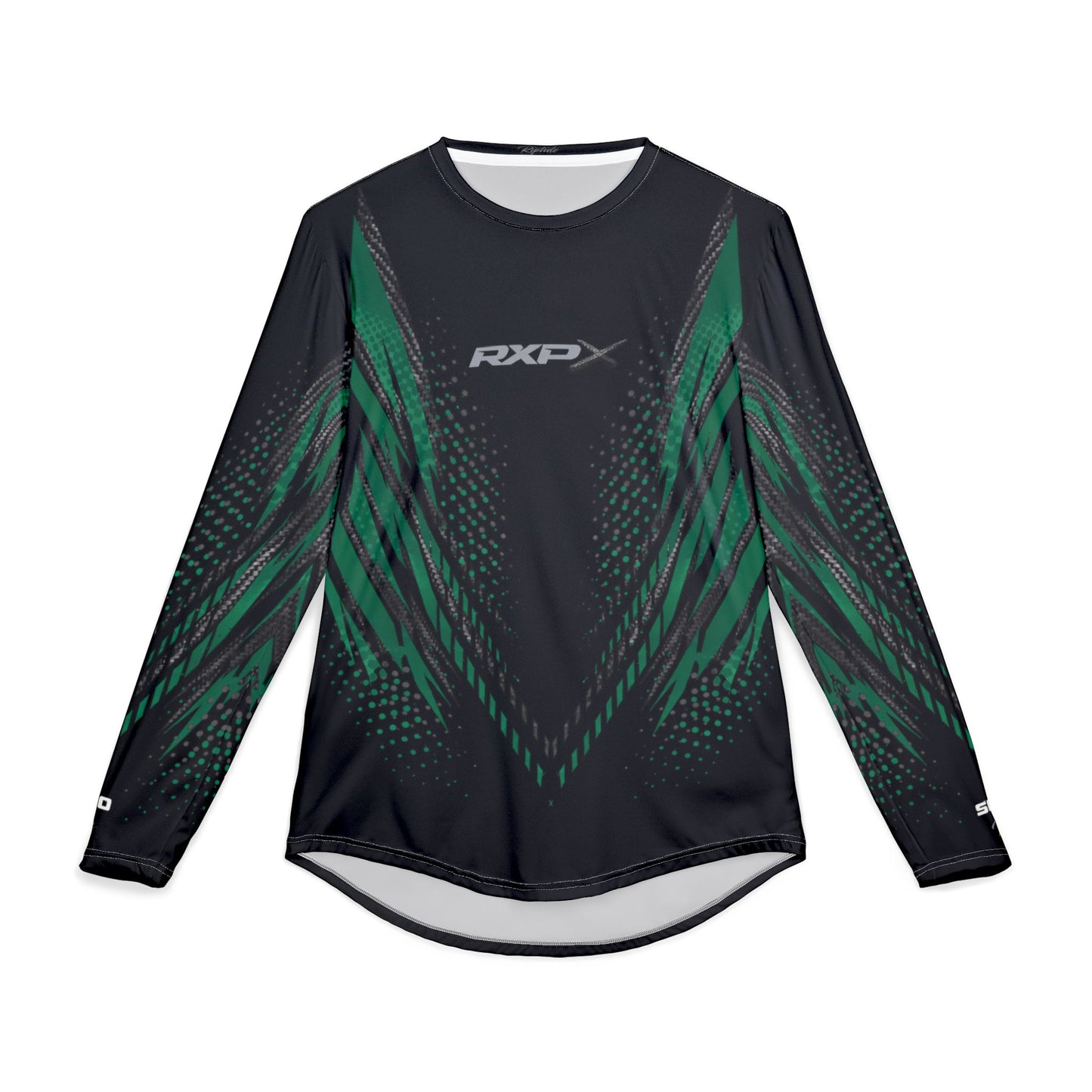Men's SeaDoo RXPX X-Team Performance UPF Protection UV Long Sleeve Shirt — Apex Racing Green & Carbon Fiber