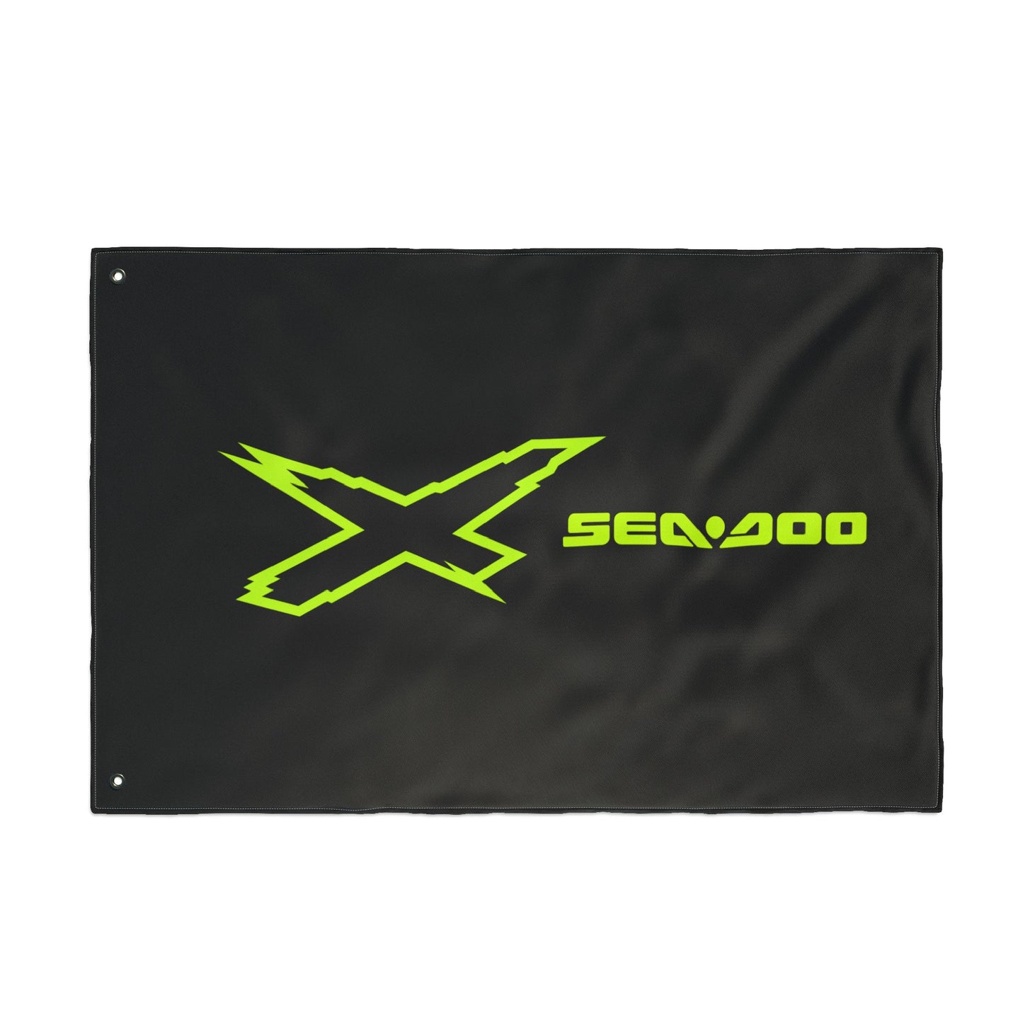 Sea‑Doo X-Team Performance Flag — Double‑Sided Manta Green Watersports Banner