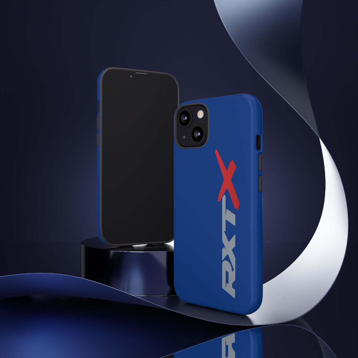 RXTX Tough Phone Case Protective Cover - iPhone Samsung Google Pixel Dark Blue