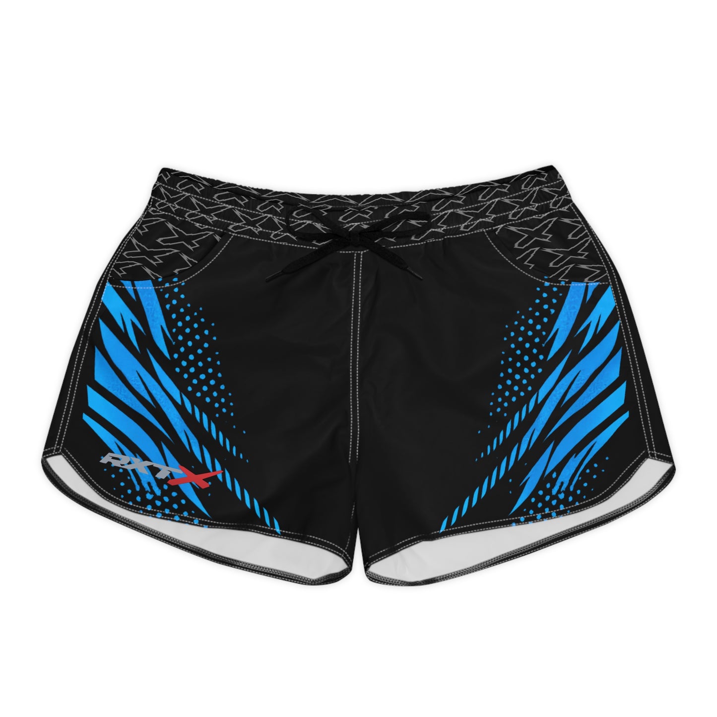 SeaDoo RXTX X-Team Women's Athletic Shorts — Dynamic Stripe Swim Shorts Gulfstream Blue