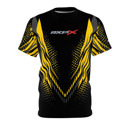 SeaDoo RXPX X-Team Cyber Racing Dri Fit Tee — Millenium Yellow Grey & Black All-Over Print