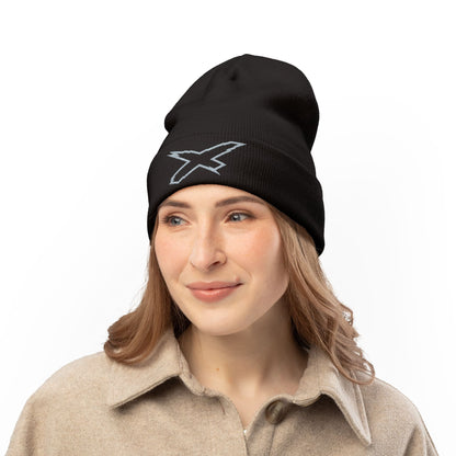X-Team Knit Beanie — Embroidered Winter Hat Steel Grey