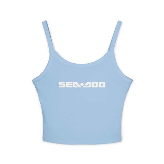 Sea-Doo Sexy 2000 Crop Tank Top — Women’s Spaghetti Strap Graphic Tank