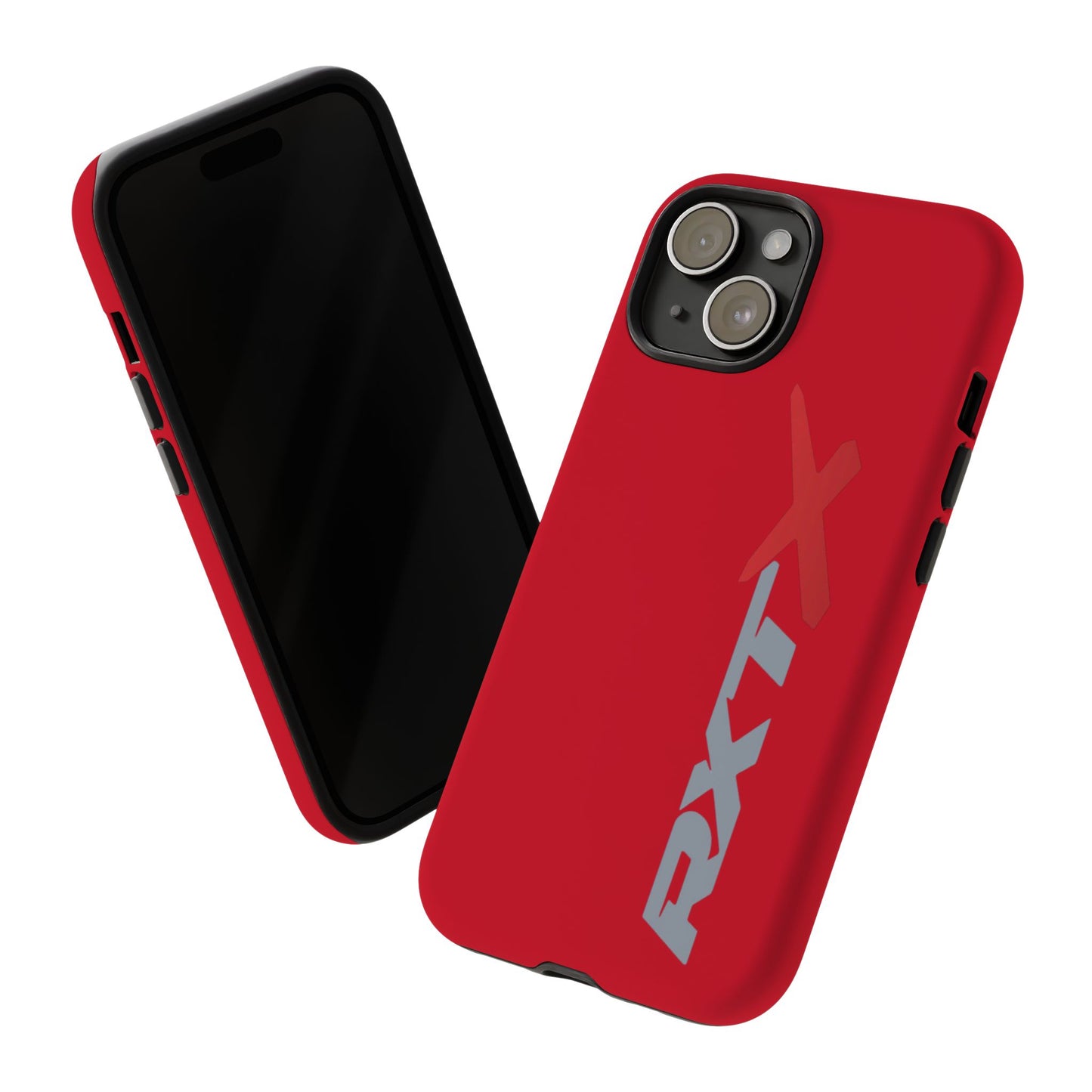 RXTX Tough Phone Case Protective Cover - iPhone Samsung Google Pixel Red