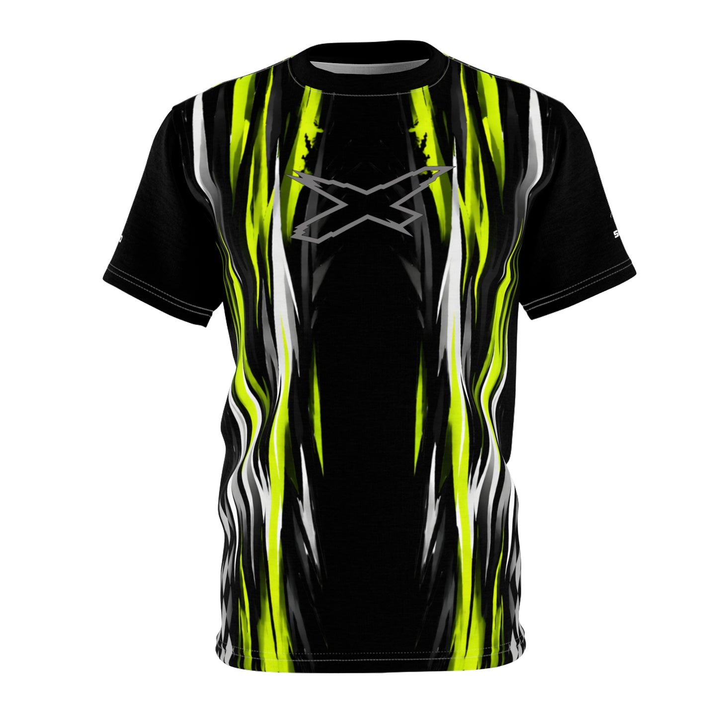 SeaDoo X-Team Racing Graphic Tee — Manta Green & Black All-Over Print
