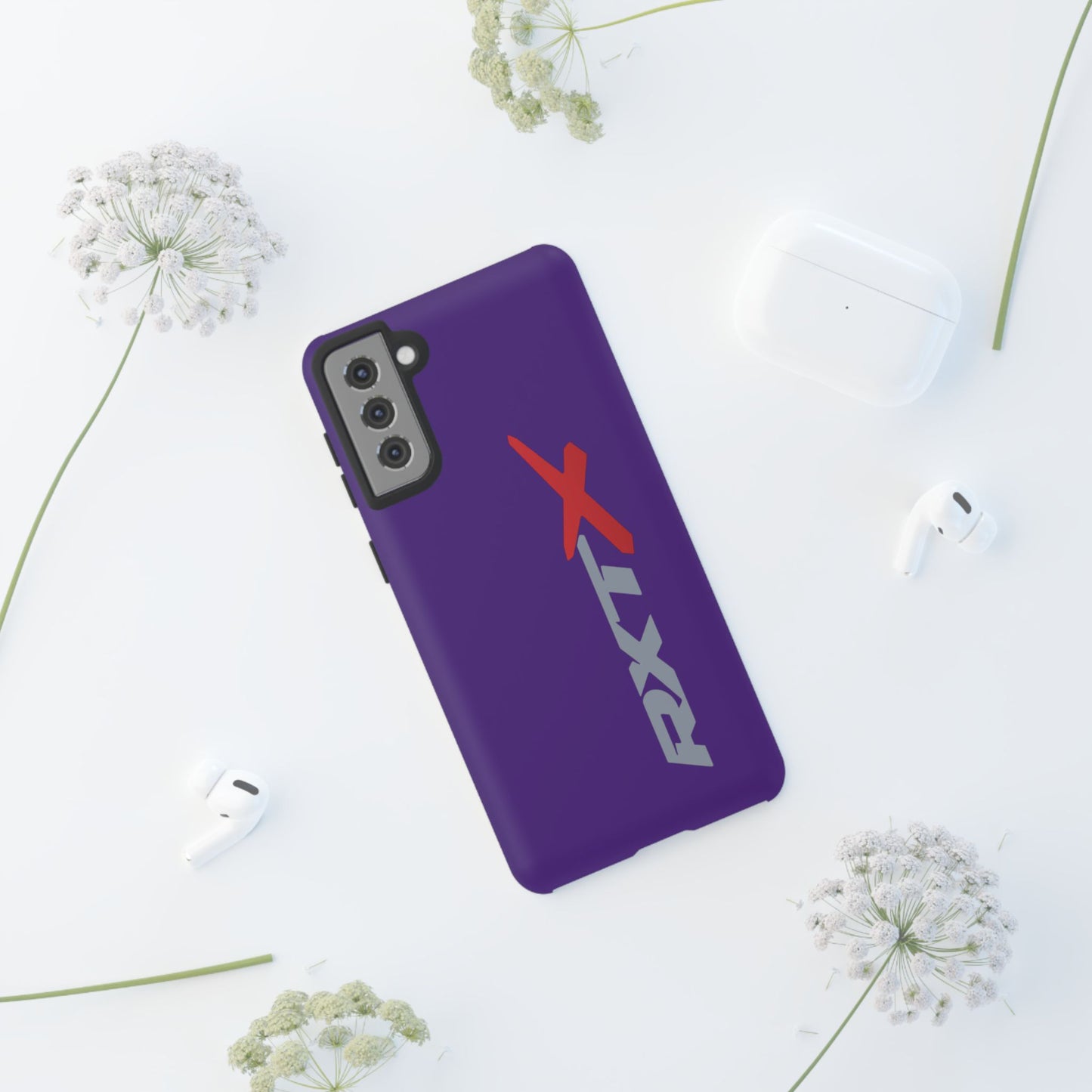 RXTX Tough Phone Case Protective Cover - iPhone Samsung Google Pixel Purple