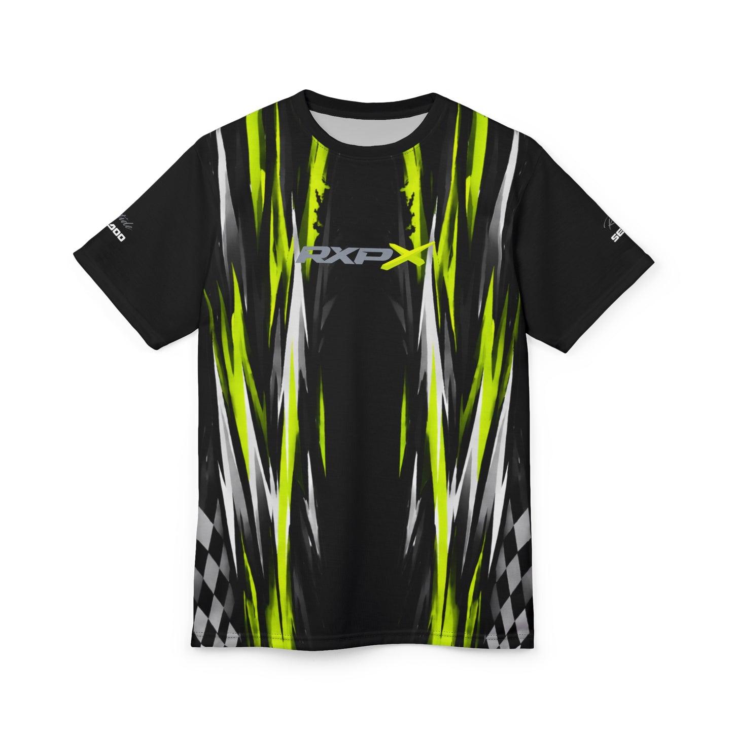 SeaDoo RXP-X Racing Graphic Tee — Manta Green & Black All-Over Print