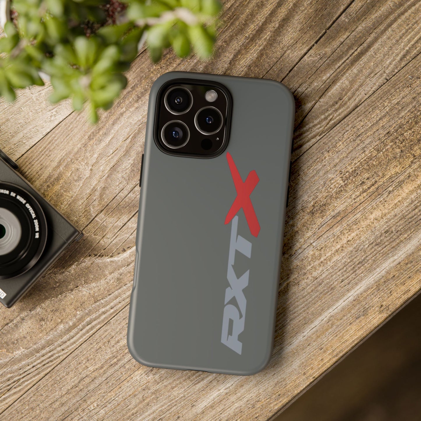RXTX Tough Phone Case Protective Cover - iPhone Samsung Google Pixel -Dark Grey