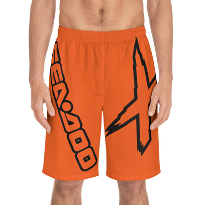 Men's X-Team Performance Board Shorts Loud— Beach Swim Trunks Orange