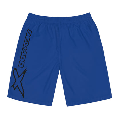 Men's X-Team Performance Board Shorts — Beach Swim Trunks Dark Blue