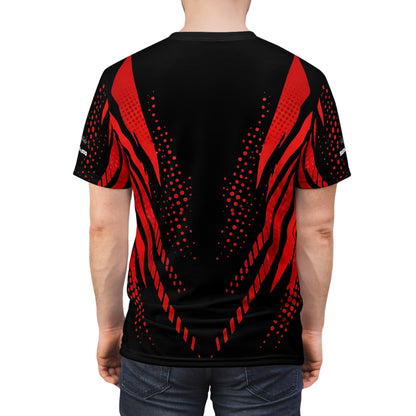 SeaDoo RXPX X-Team Cyber Racing Dri Fit Tee — Red & Black All-Over Print