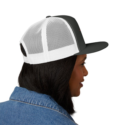 X-Team Performance Embroidered Trucker Cap — Mesh 5-Panel Hat Red