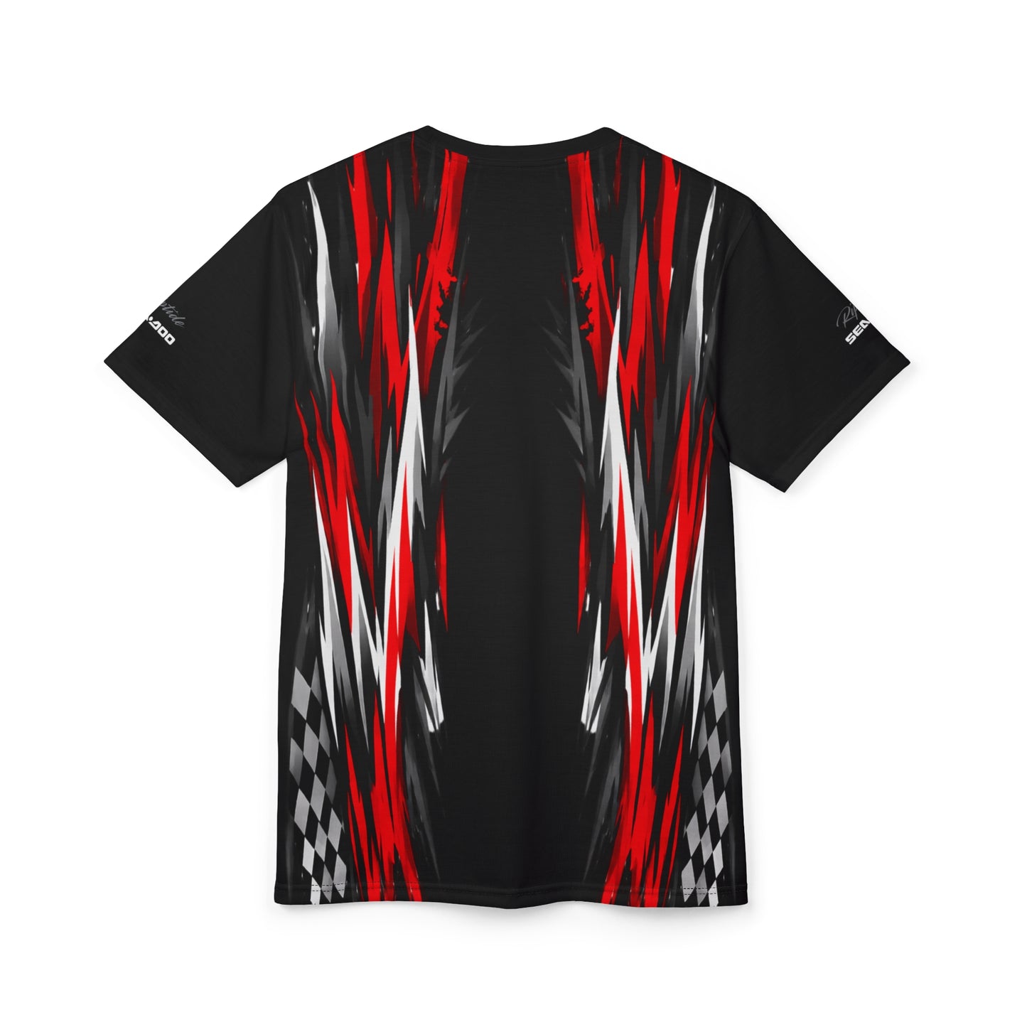 SeaDoo RXTX Racing Graphic Tee — Red & Black All-Over Print