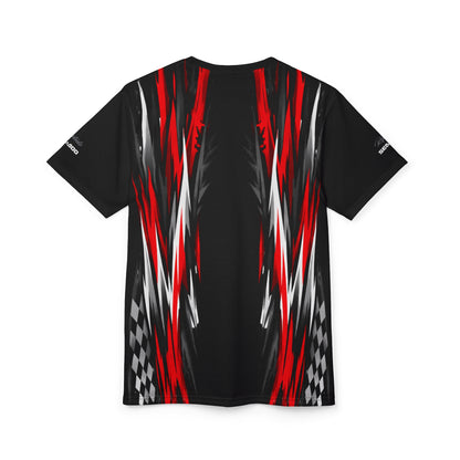 SeaDoo RXTX Racing Graphic Tee — Red & Black All-Over Print