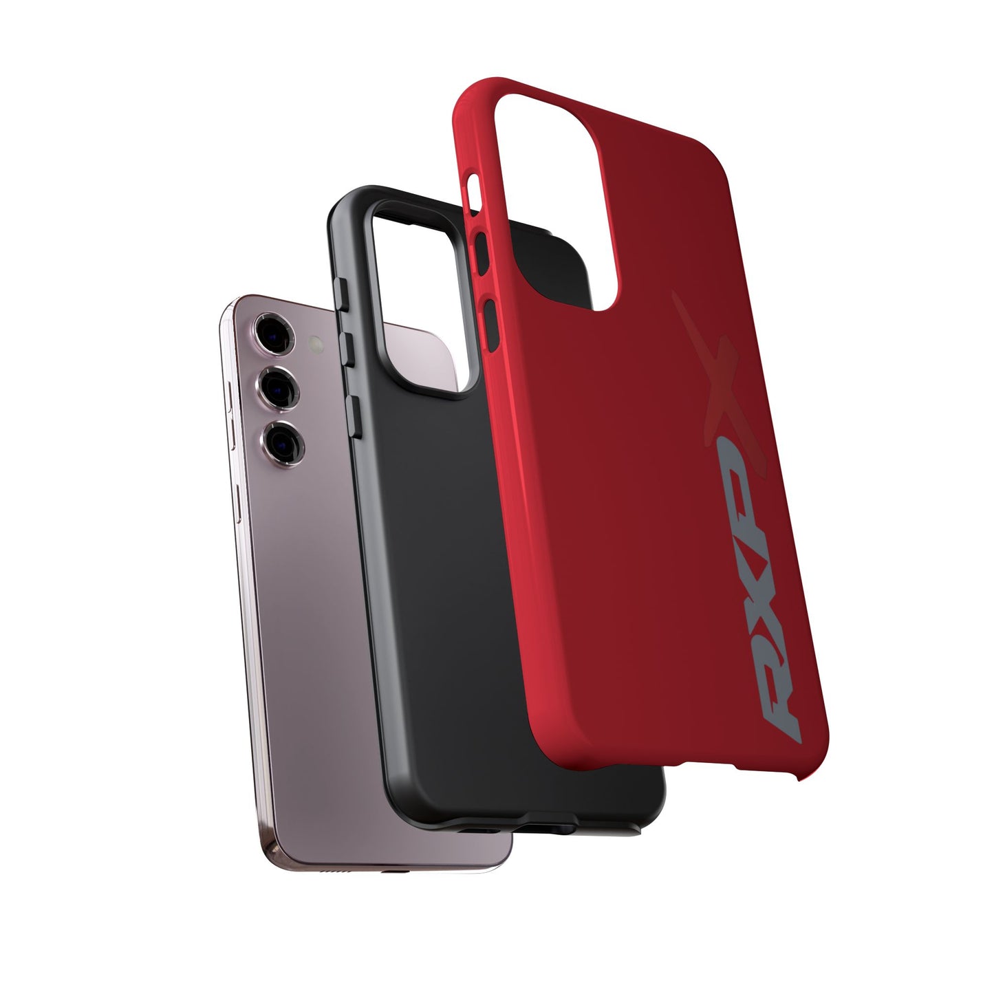 RXPX Tough Phone Case Protective Cover - iPhone Samsung Google Pixel - Red