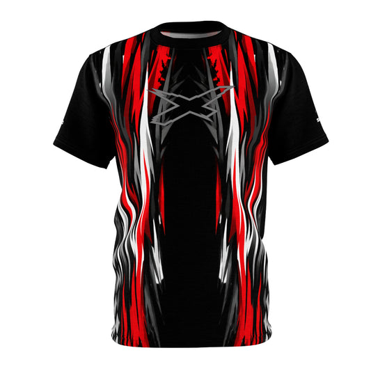 SeaDoo X-Team Racing Graphic Tee — Red & Black All-Over Print
