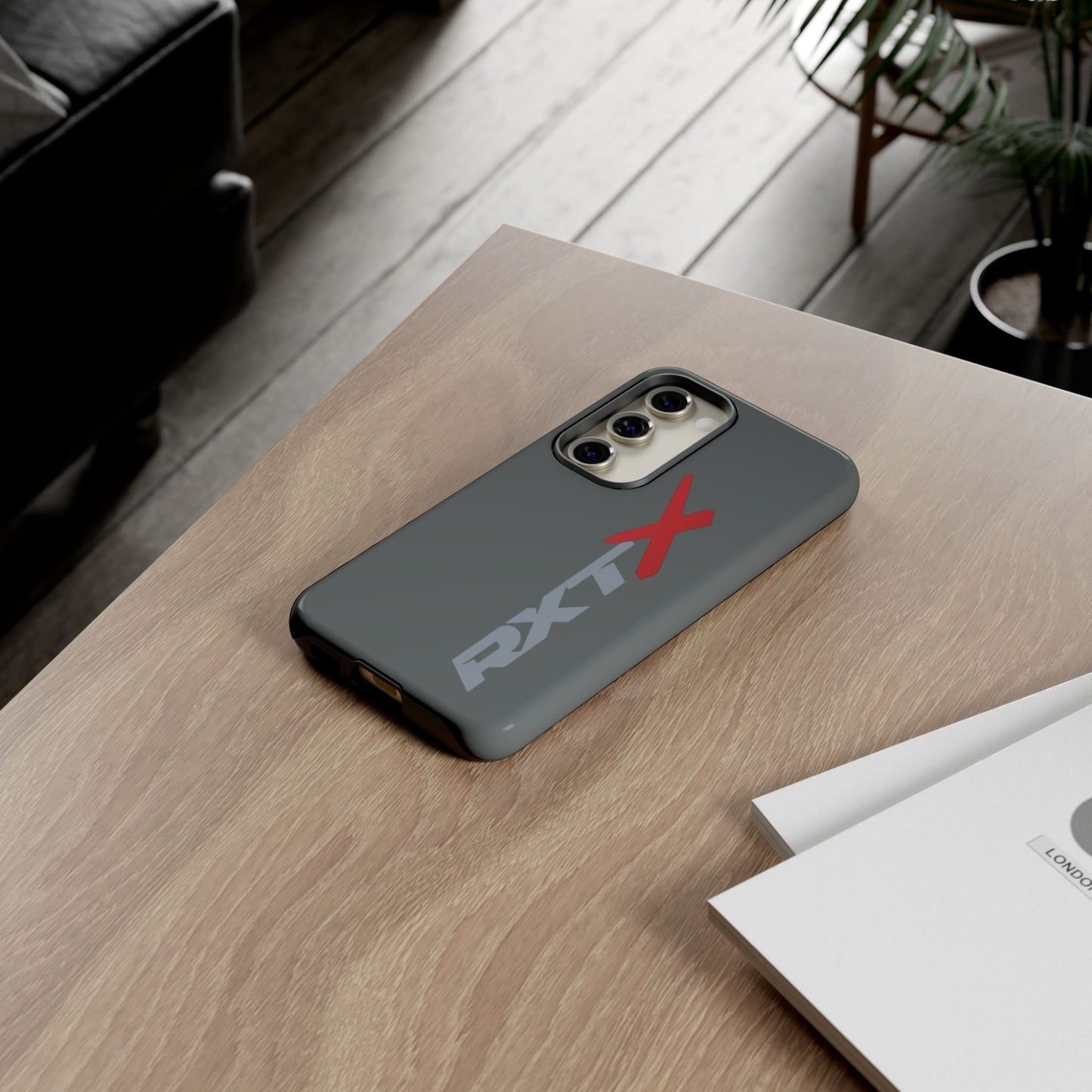 RXTX Tough Phone Case Protective Cover - iPhone Samsung Google Pixel -Dark Grey