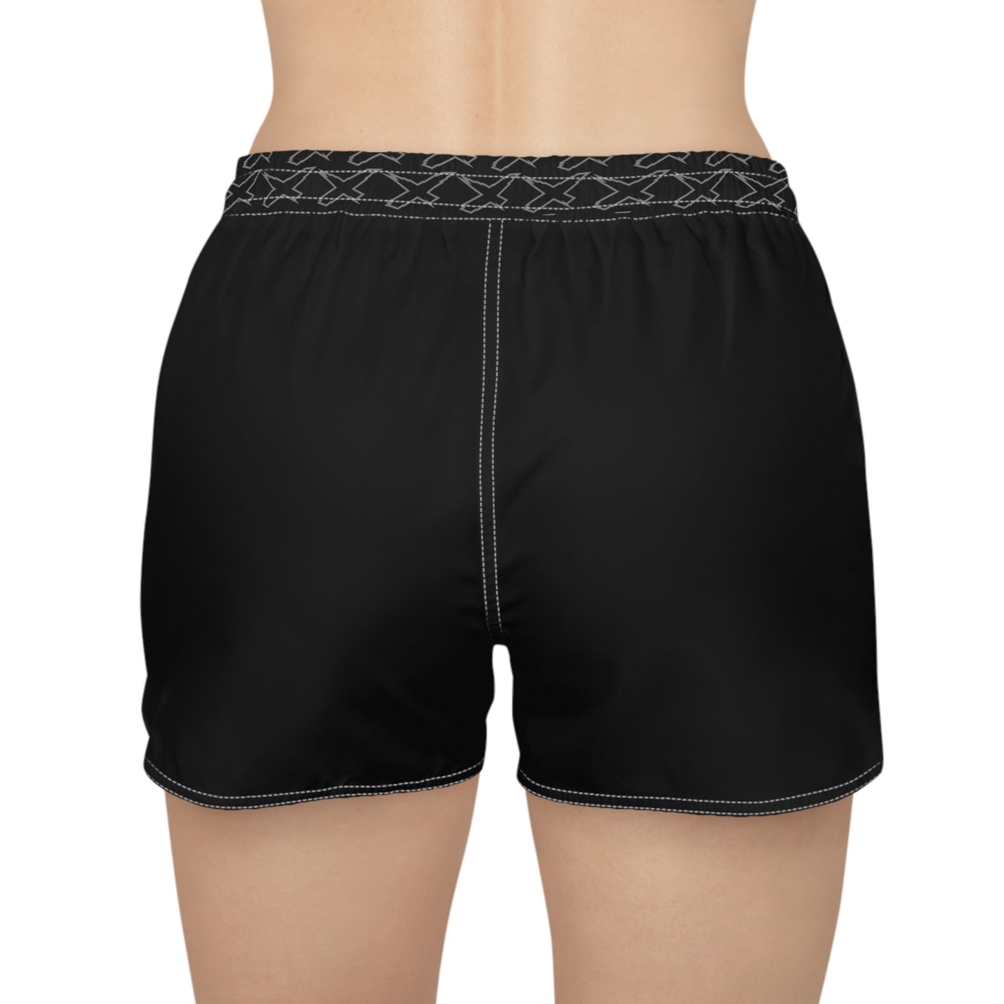SeaDoo X-Team Women's Athletic Shorts — Dynamic Stripe Swim Shorts Pink