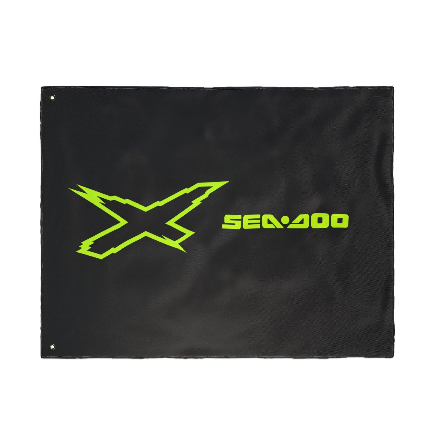 Sea‑Doo X-Team Performance Flag — Double‑Sided Manta Green Watersports Banner