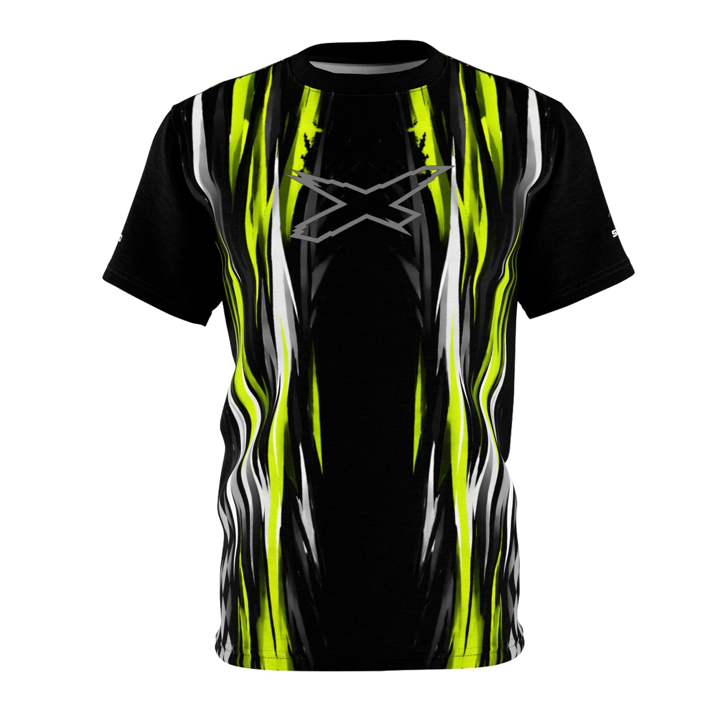 SeaDoo X-Team Racing Graphic Tee — Manta Green & Black All-Over Print