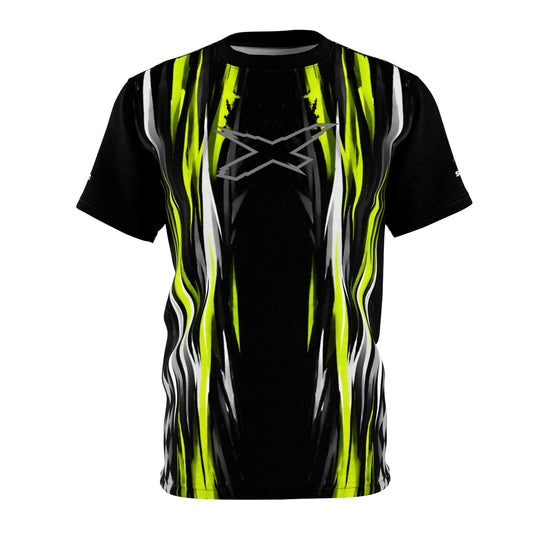 SeaDoo X-Team Racing Graphic Tee — Manta Green & Black All-Over Print
