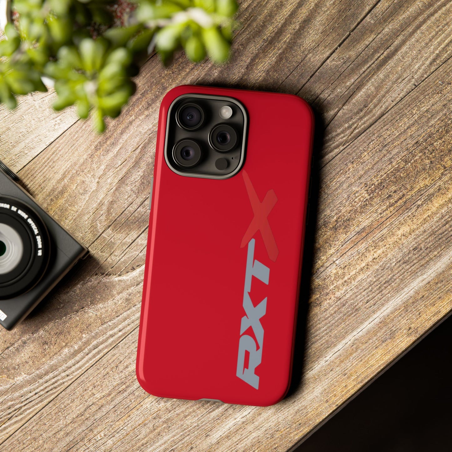 RXTX Tough Phone Case Protective Cover - iPhone Samsung Google Pixel Red