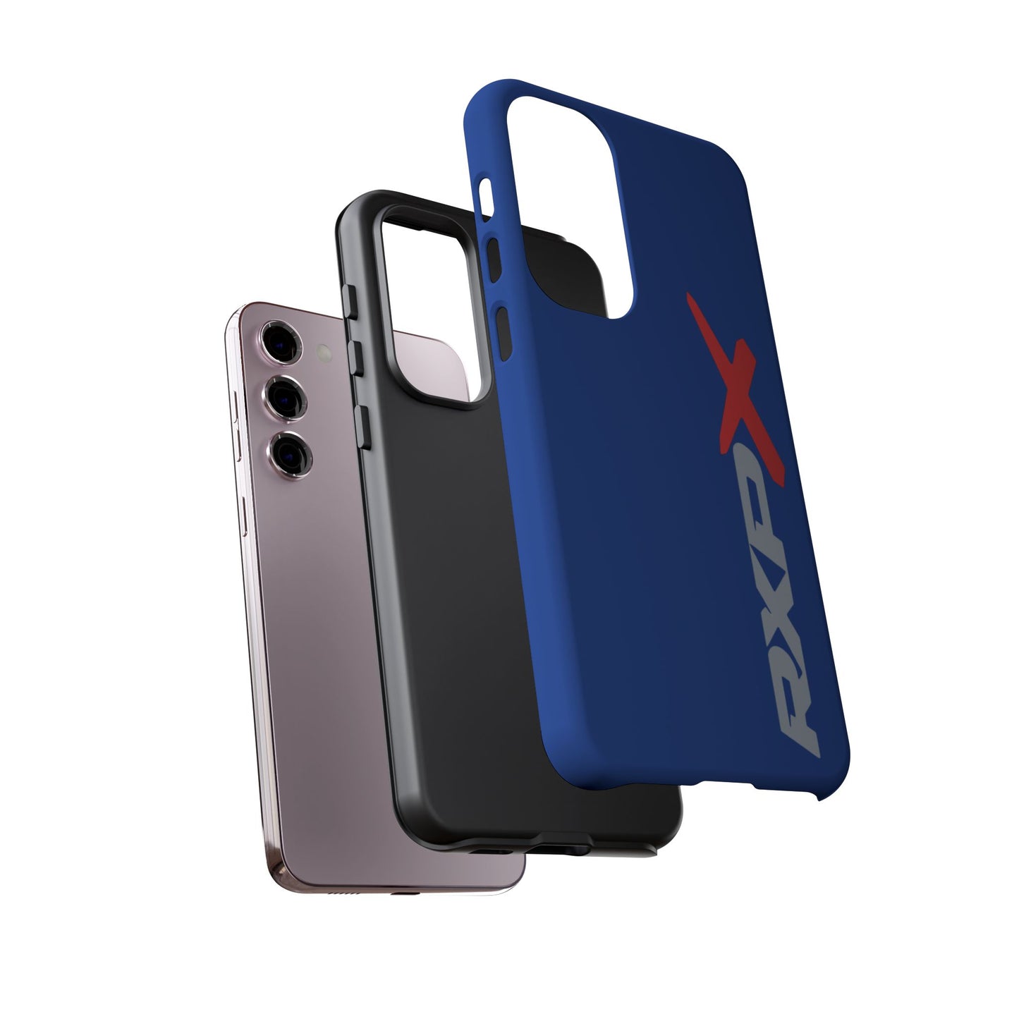 RXPX Tough Phone Case Protective Cover - iPhone Samsung Google Pixel - Dark Blue