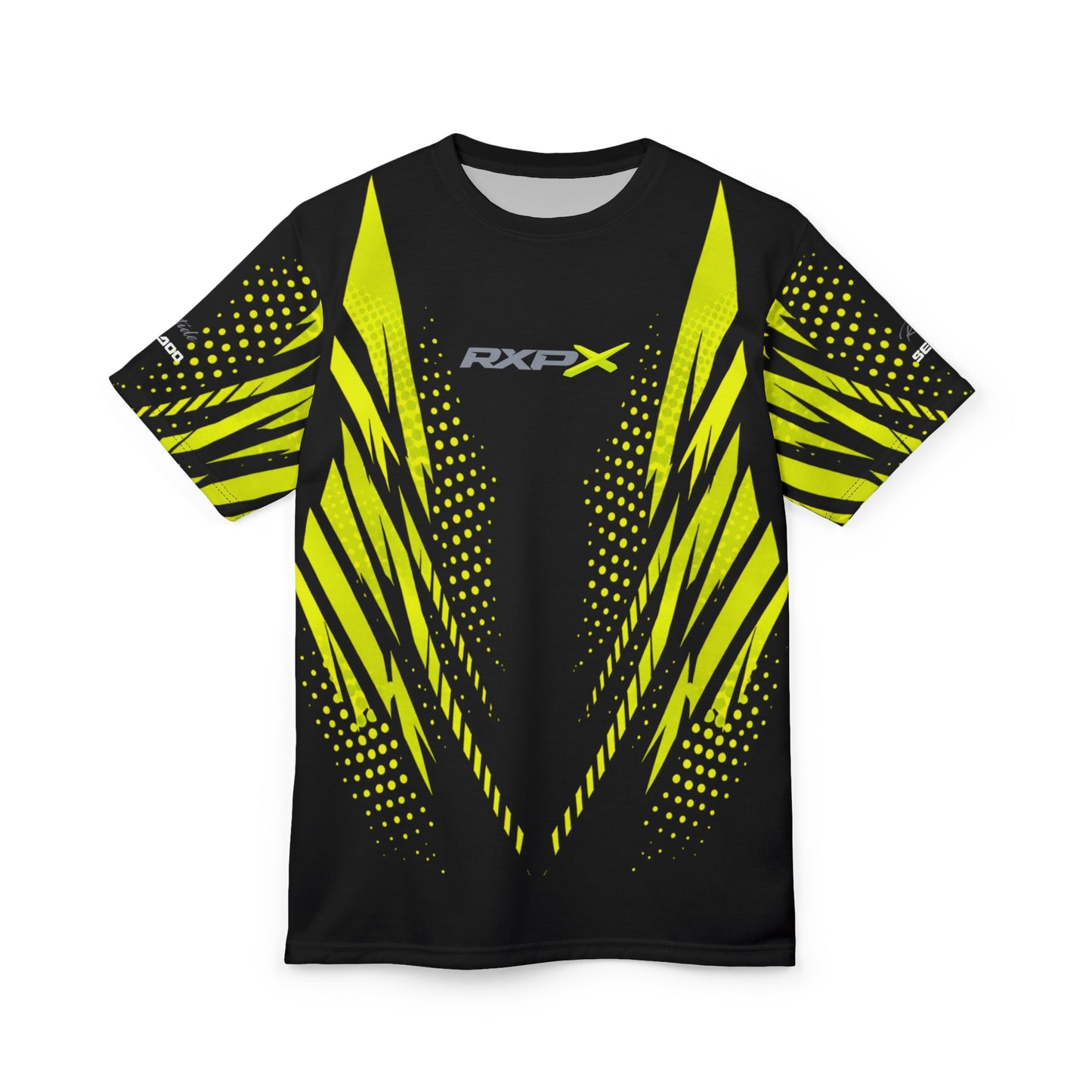SeaDoo RXPX X-Team Cyber Racing Dri Fit Tee — Manta Green & Black All-Over Print