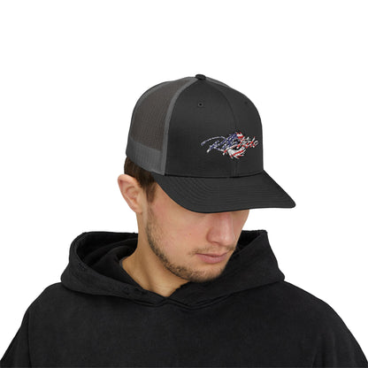 Riptide USA 250 Trucker Cap - American Flag Snapback Hat