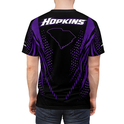 SeaDoo RXTX Cyber Racing Dri Fit Tee — Midnight Purple & Black All-Over Print