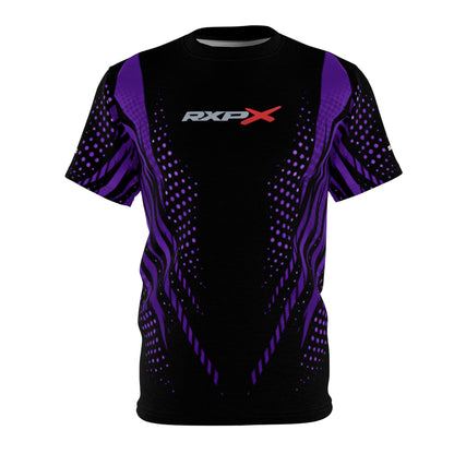 RXPX Cyber Racing Dri Fit Tee — Midnight Purple & Black All-Over Print