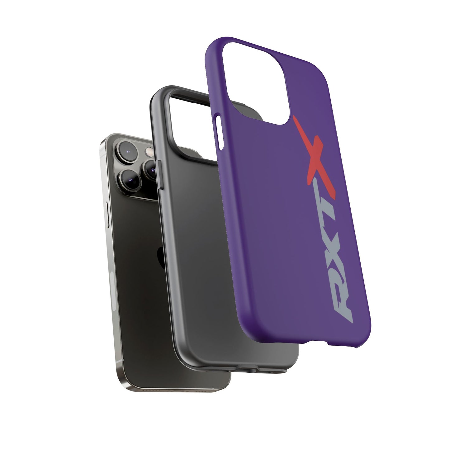 RXTX Tough Phone Case Protective Cover - iPhone Samsung Google Pixel Purple