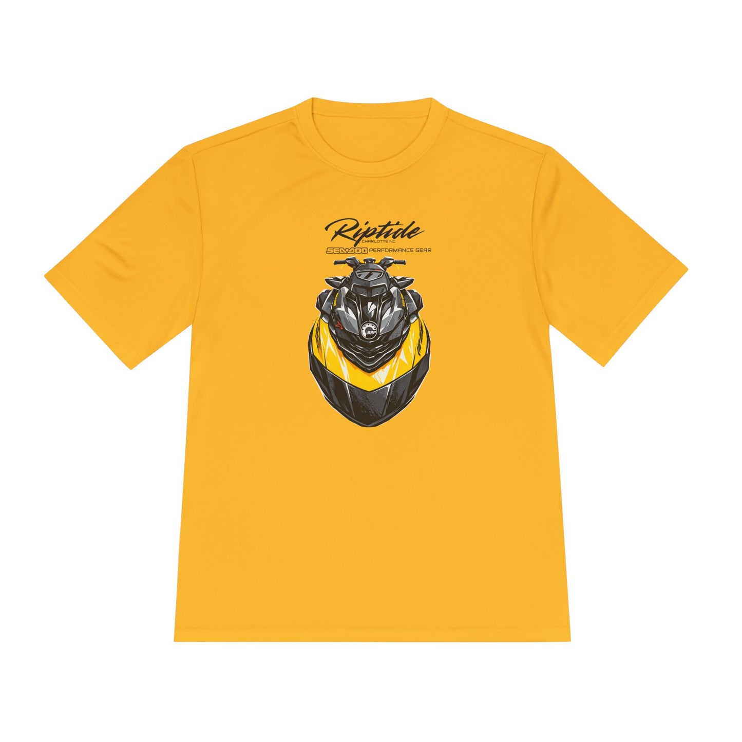 Riptide RXPX Millenium Yellow  Graphic Tee — Moisture-Wicking Performance Shirt