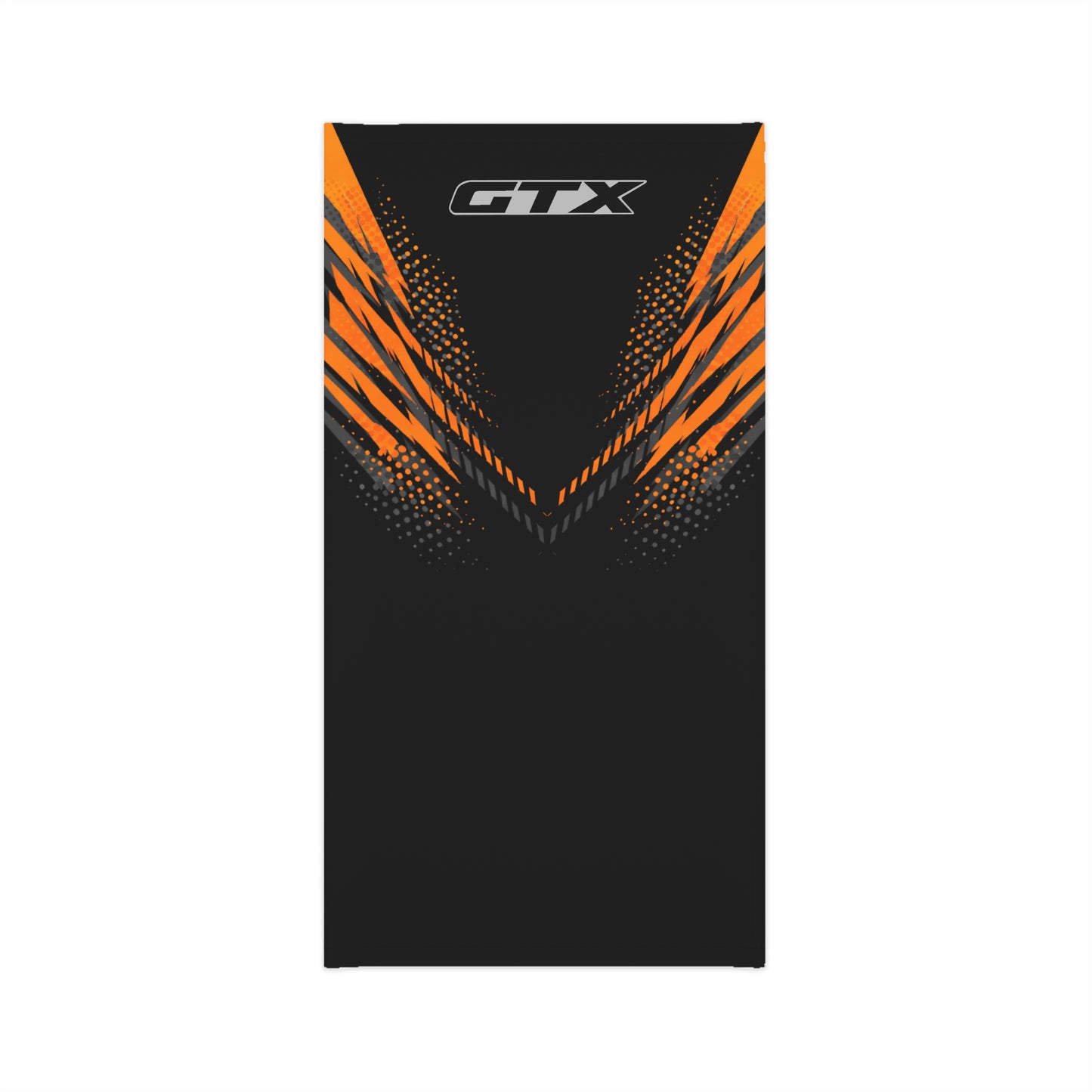 SeaDoo GTX Racing Neck Gaiter — Grey & Orange Midweight Face Shield Mask