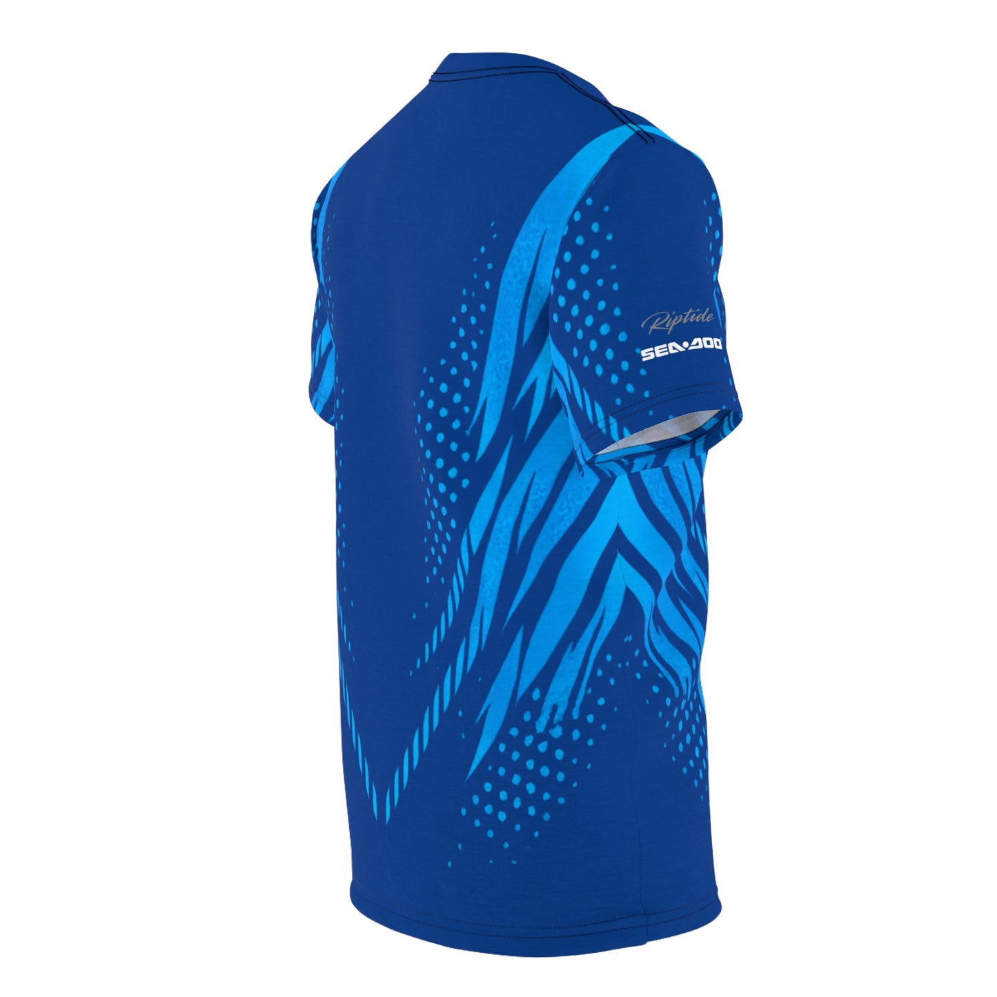 SeaDoo GTX X-Team Cyber Racing Dri Fit Tee — Gulfstream Blue & Abyss Blue All-Over Print