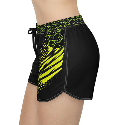 SeaDoo RXTX X-Team Women's Athletic Shorts — Dynamic Stripe Swim Shorts Manta Green