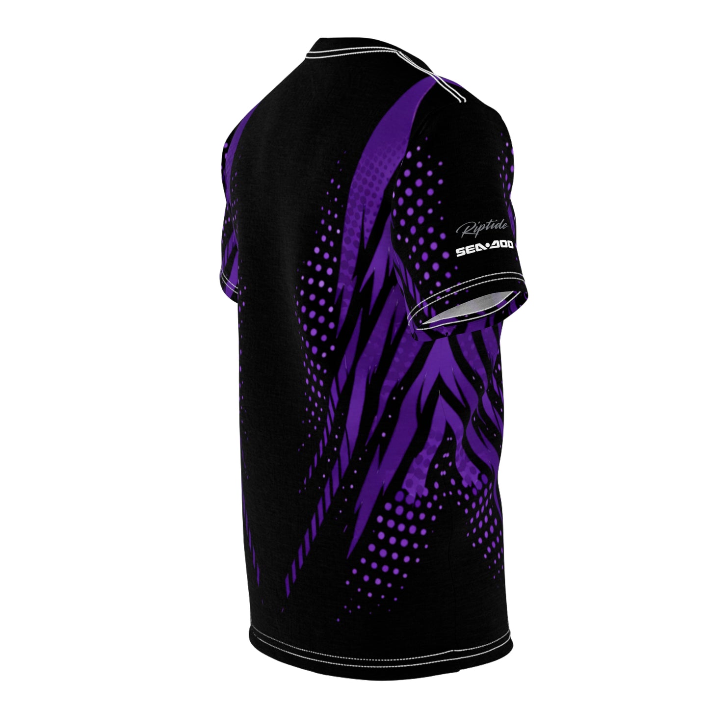 RXPX Cyber Racing Dri Fit Tee — Midnight Purple & Black All-Over Print