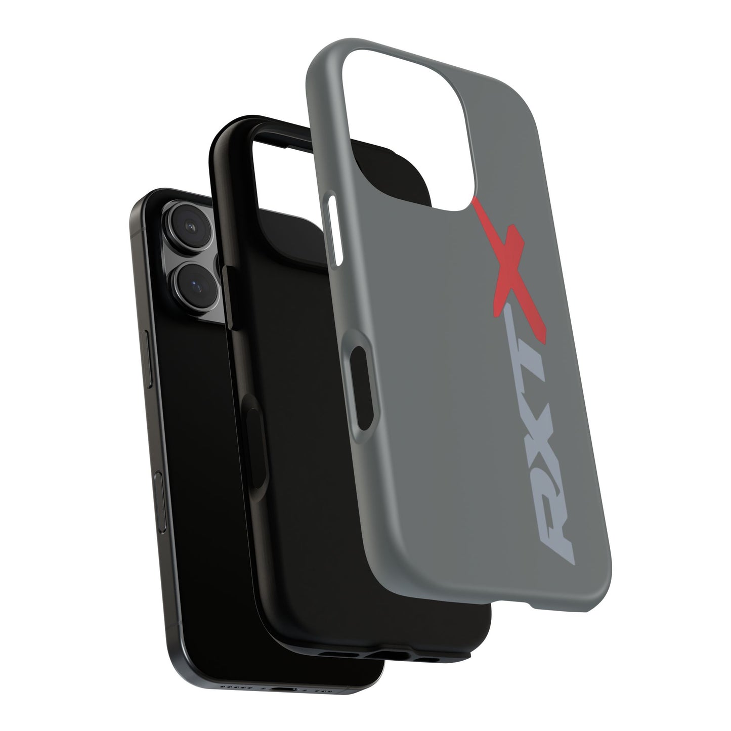 RXTX Tough Phone Case Protective Cover - iPhone Samsung Google Pixel -Dark Grey