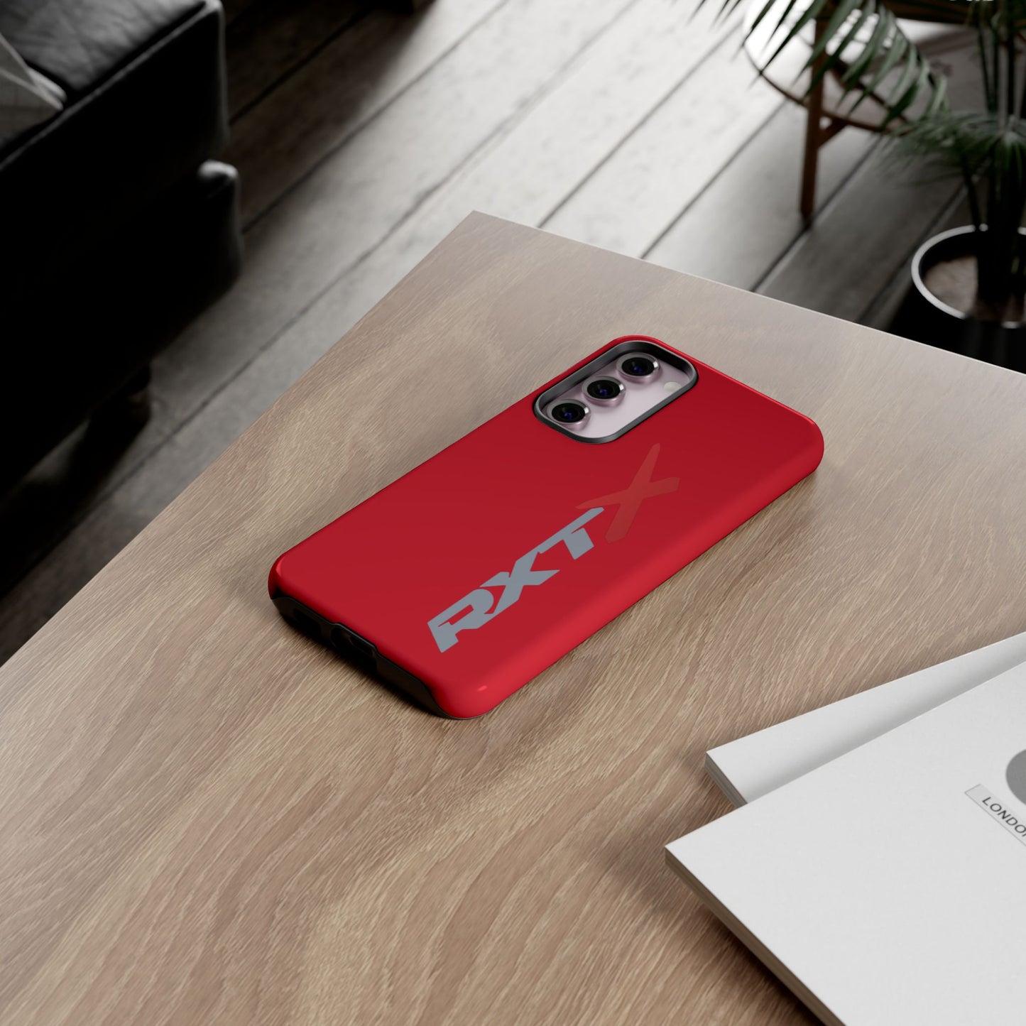RXTX Tough Phone Case Protective Cover - iPhone Samsung Google Pixel Red