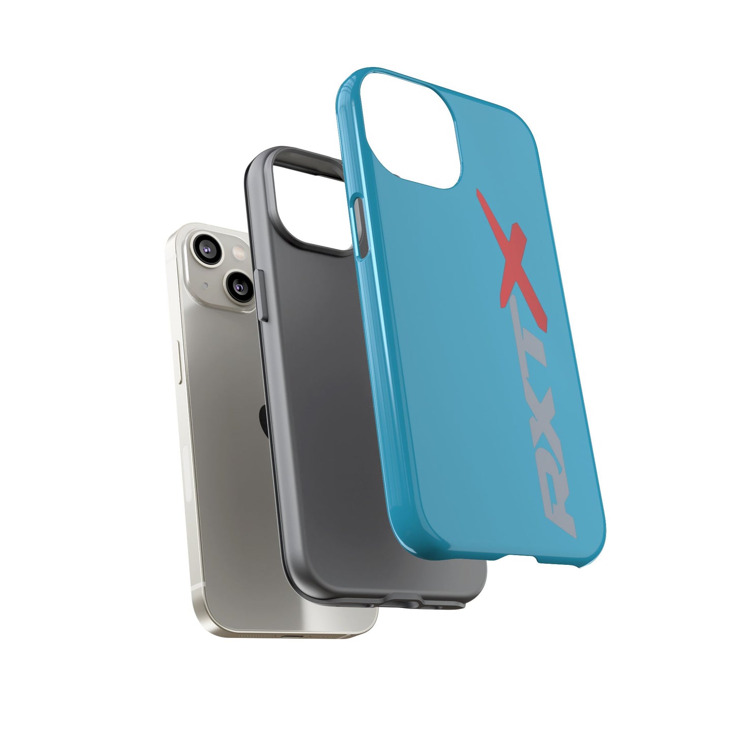 RXTX Tough Phone Case Protective Cover - iPhone Samsung Google Pixel Turquoise