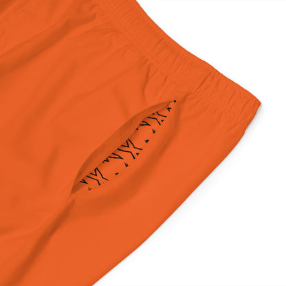 Men's X-Team Performance Board Shorts — Beach Swim Trunks Orange